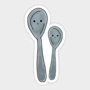 Big Spoon And Little Spoon Sticker